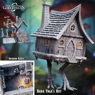 Baba Yaga's Hut Terrain aus Lullaby of Stones von The Printing Goes Ever On
