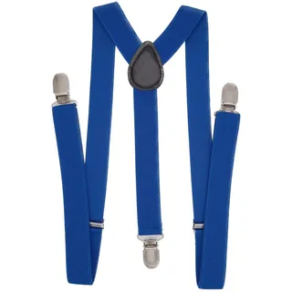 WannGe Mens Suspenders 1" Inch Elastic Adjustable Y-Back Clip-on Suspender - Einheitsgröße