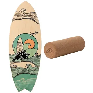 F2 Balance Board Surfer 87x32cm Braun
