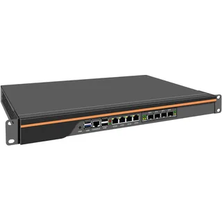 FakestarPC 1U Rack-Mount Firewall Home Server Mini PC Alder Lake N150 2 * 10G SFP+ 4*i226-V 2.5G LANs Enterprise Network Security Host