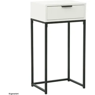 Hti-Living Cedrik Konsolentisch 40 x 28 x 76,5 cm Weiß/Schwarz