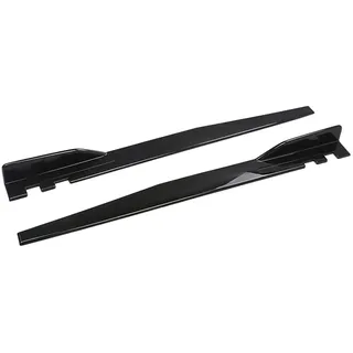LZGQAZ Auto Seitenschweller für Audi A4 Avant B9 8W 2018 2019 2020 2021 2022 2023 2024 2025, Rocker Splitter Seitentrittleistenpedale Karosserie-Kit, Auto Zubehör,Bright Black
