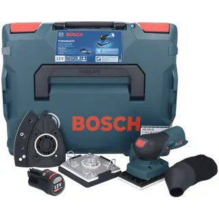 Bosch GSS 12V-13 Professional Akku Schwingschleifer 12 V + 1x Akku 3,0 Ah + L-BOXX - ohne Ladegerät