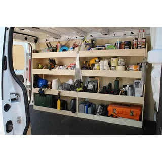 Vanify - Kompatibel mit Renault TRAFIC L2 2015+ Fahrzeugeinrichtung Fahrzeugregale, komplette Fahrerseite Regal