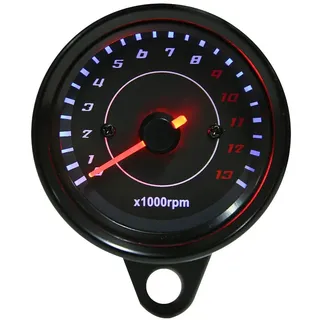 Motorrad Drehzahlmesser, Universal DC 12V Motorrad Diodenanzeige Hintergrundbeleuchtung Drehzahlmesser Elektronische Anzeige