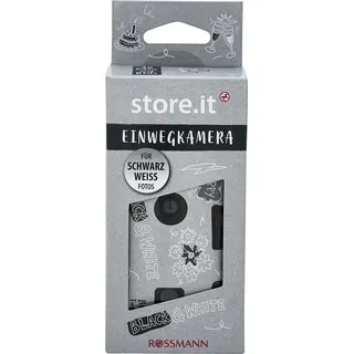 store.it Schwarz/Weiß Einwegkamera mit Blitz - 1.0 Stück