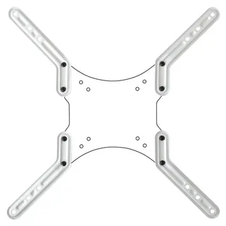VESA Adapter für LCD LED OLED Fernseher Halterung Erweiterung um 20 cm (von VESA 200 auf 300 400 Verlängerung) weiß Modell: AD22WK - Weiß