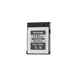 Nextorage Japan 1330 GB (1,3 TB) B1PRO – CFexpress Typ B Speicherkarte + ultraschnelle VPG400-Leistung (1950 MB/s Lesen & 1900 MB/s Schreiben) für 8K/4K/High Speed Serienaufnahmen Video/Kamera
