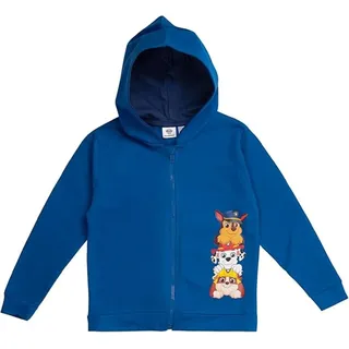 Paw Patrol Sweatjacke für Jungen – Kapuzenpullover mit Reißverschluss Hoodie Blau