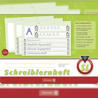 Brunnen Schreiblernheft A4 Lineatur SL 16 Blatt