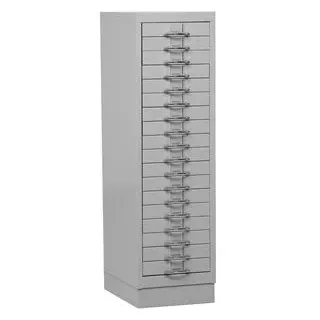 Gürkan Schubladenschrank 30 x 40 x 105 cm grau