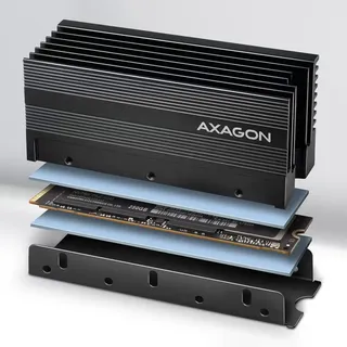 AXAGON CLR-M2XT M.2 SSD Passivkühler, Aluminium - 2280