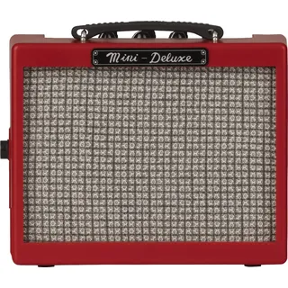 Fender Mini Deluxe Amp, Suitable for Electric Guitar & Bass - Red