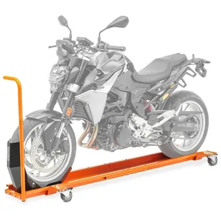 Rangierschiene passend für Moto Guzzi V85 / TT ConStands Smart-Mover mit Wippe orange