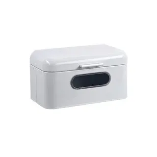 Kesper Brotkasten weiß Metall B/H/L: ca. 18x15,4x30 cm - weiß