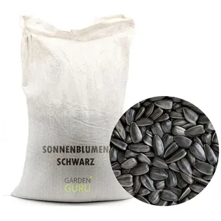 Schwarze Sonnenblumenkerne 25 kg Vogelfutter Ernte 2025 Ganzjahresvogelfutter Winterfutter für Wildvögel