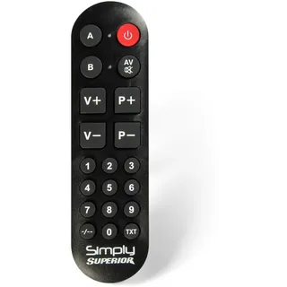 SUPERIOR ELECTRONICS Simply Numeric Universal Grosstastenfernbedienung für 2 Geräte - Superior Electronics SUPTLB002