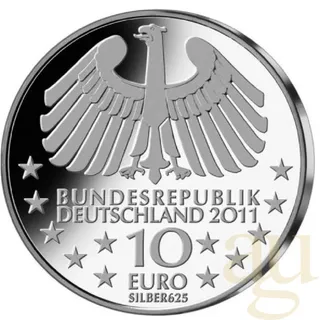 10 Euro Silber Gedenkmünzen ab 2011 mit 10 Gramm Feinsilber