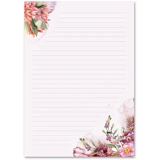 Briefpapier Blumen & Blüten Liebesbrief BLÜTENZEIT - DIN A4 Format 250 Blatt