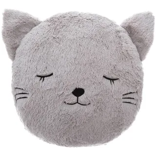 ATMOSPHERA CREATEUR D'INTERIEUR Kissen für Kinder, Katze, Kunstpelz, Durchmesser 28 cm, Atmosphera Designer Innen
