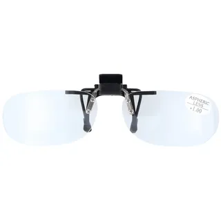 Aufstecker / Vorhänger / Clip - Vorsetzbrille - schwenkbar mit Vergrößerung - verschiedene Stärken / Größen (mittel, +1.0)