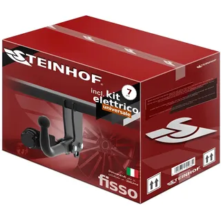 STEINHOF NEU Anhängerkupplung AHK starr kompatibel mit VW Golf IV 1J Fließheck 3/5-tür 10.1997-10.2003 mit 7-polig Universal-Elektrosatz