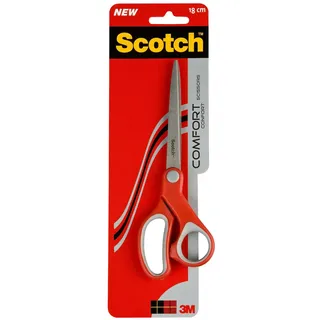 Scotch Papierschere Rot/Grau 20 cm