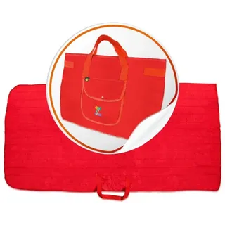 P-Beauty universelle Faltmatte auch als Tasche für Camping Strand Yoga 1x1 St Decke