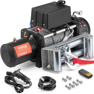 Vevor Elektrische Seilwinde 6123kg Elektrowinde Motorwinde Offroadwinde IP55