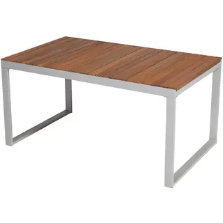 Merxx Cagliar Ausziehtisch 200 x 90 x 74 cm silber/braun