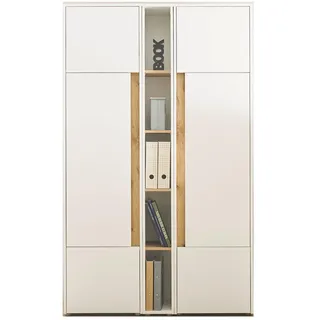 furn.design Center Aktenschrank 120 x 40 x 200 cm weiß