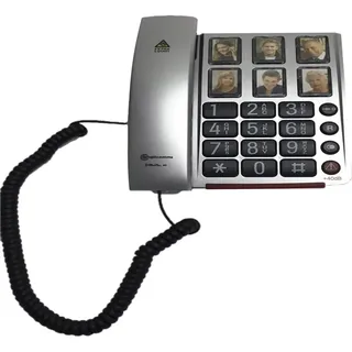 Amplicomms BIGTel 40 plus, GroЯtastentelefon Silber