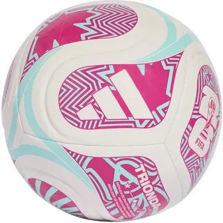 adidas FIFA Fußball-Weltmeisterschaft 26 Trionda Club Ball White / Flash Aqua / Shock Pink Gr. 4