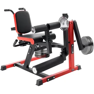 Vevor Beinstrecker und Curl-Maschine, sitzende Bein-Drehstrecker für die Oberschenkel, verstellbares Gerät für Spezialübungen des Unterkörpers, Heim-Fitnessstudio Trainingsbank, 250 kg Tragkraft