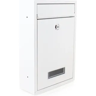 BITUXX Kompakter Mini Briefkasten Weiß