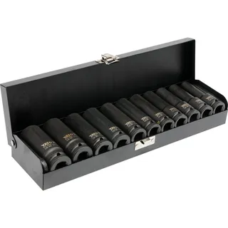Yato Stecknuss Schlagschrauber-Nuss, Schlagnuss SET 1/2“ 10 - 24mm (11 Stück), Schlagschrauber-Nuss, Schlagnuss SET 1/2“ 10 - 24mm (11 Stück), Schlagschrauber-Nuss, Schlagnuss SET 1/2“ 10 - 24mm (11 Stück) bunt