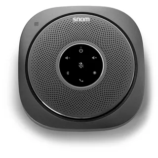 Snom C300 Bluetooth 5.0 Conference Speakerphone with 6 Mics, Smart NFC Connect, 5200mAh Battery with Reverse Charging, 24 hrs Call Time, USB C, Android App, Home Office