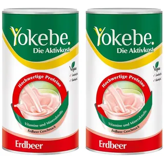 Yokebe Erdbeer - Diätshake zur Gewichtsabnahme - mit Protein