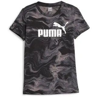 Puma ESS+ Marbleized Mädchen T-Shirt, schwarz - 176