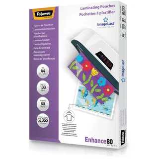 Fellowes Laminierfolien Enhance A4 glanz 100 Stück (5306101)