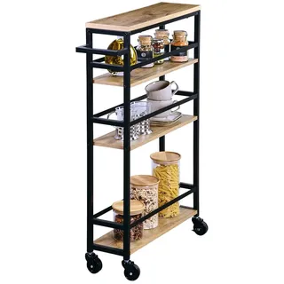 KESPER Nischenwagen, schwarz 81x50x15cm