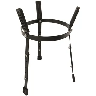 Höhenverstellbarer Conga-Ständer, 9"-11" Trommeln, robuste Hartgummi-Füße, stabiler Halt, universell kompatibel, schwarz, ideal für flexible Spielpositionen, sicherer Stand