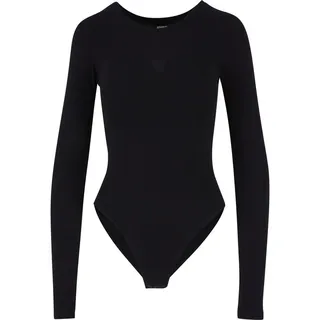 URBAN CLASSICS Langarmbodie Schwarz 4XL