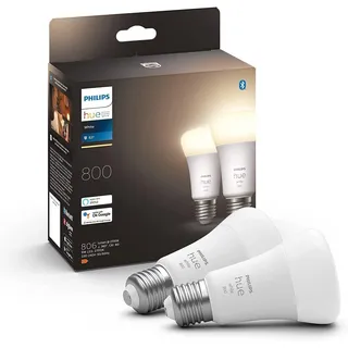 Philips Hue White E27 9W/827, 2er-Pack