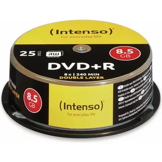 Intenso DVD+R 8.5GB DL 8x 25er