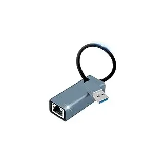 USB-Ethernet-Adapter, Gigabit 1000 Mbps, RJ45-Adapter, USB 3.0, Ethernet, LAN, Netzwerkadapter, kompatibel mit Switch, MacBook, Laptop, Win 11/10/8.1/8, Mac OS, Linux