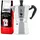 6 Tassen silber inkl. Perfetto Moka Classico 250 g