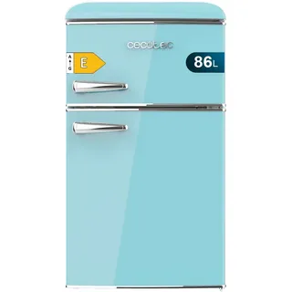 Cecotec Bolero CoolMarket 2D Origin 86 Retro-Kühlschrank (86 l, 893 mm hoch, Blau)