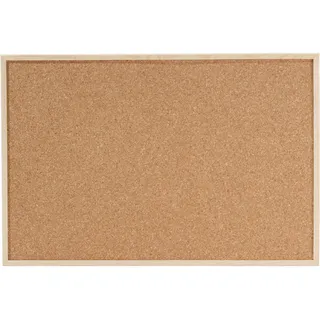 DAHLE Pinnwand aus Kork (Holzrahmen, Korkplatte 7 mm stark, inkl. 6 Pinnadeln) 40 x 60 cm