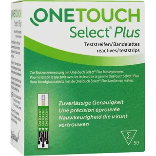 ONETOUCH Select Plus Blutzucker Teststreifen 50 St.